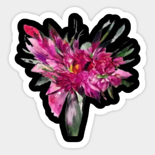 Flower Watercolor With intelligence Artificial Sticker